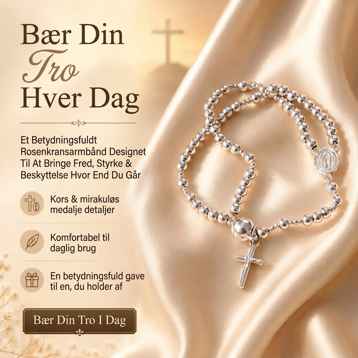 Religiøst rosenkransarmbånd
