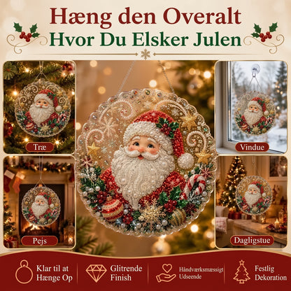 DIY-diamantkunst juleophæng med perler