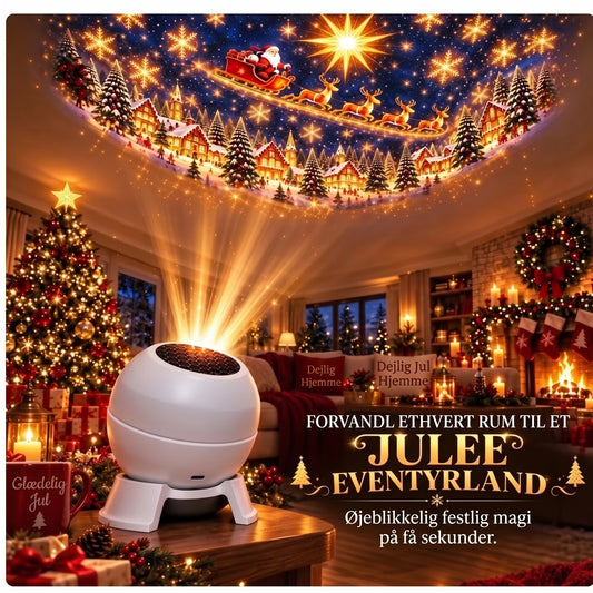 USB-juleprojektor til vægge og loft