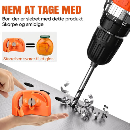 Multifunktionel boresliber med diamantslibeskiver til bor og knive