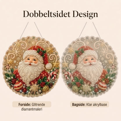 DIY-diamantkunst juleophæng med perler