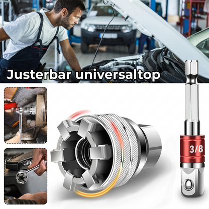 Universal justerbar topnøgle