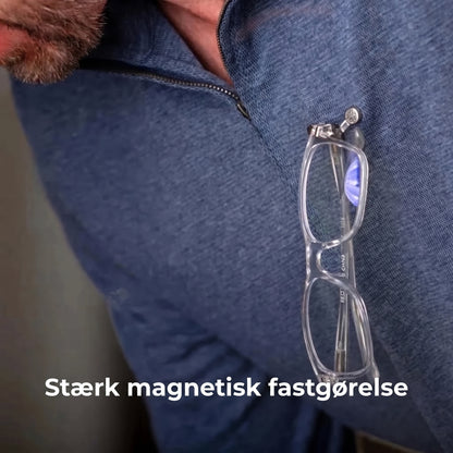 Magnetisk brilleholder til tøj