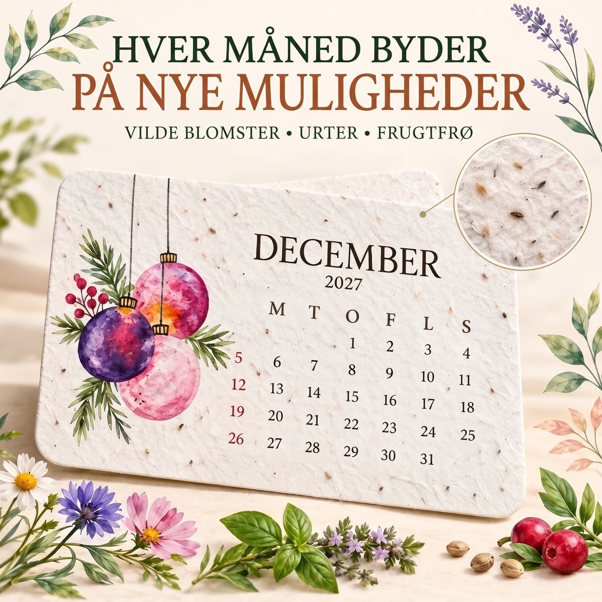 Plantbar frøkalender 2027