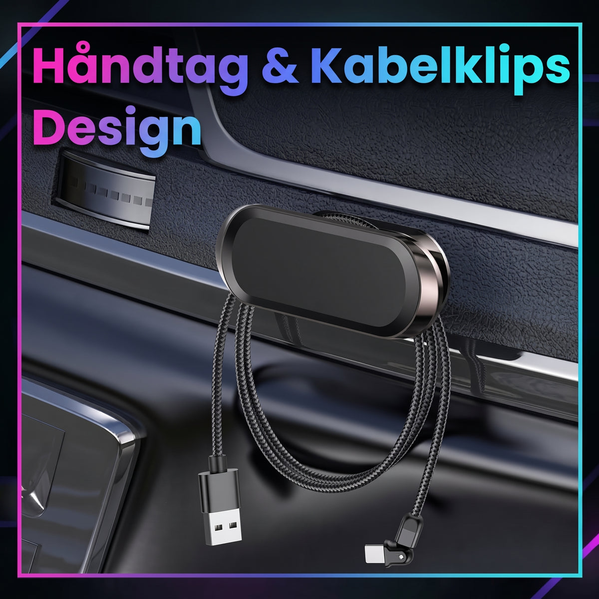 Fleksibel magnetisk mobilholder til bil