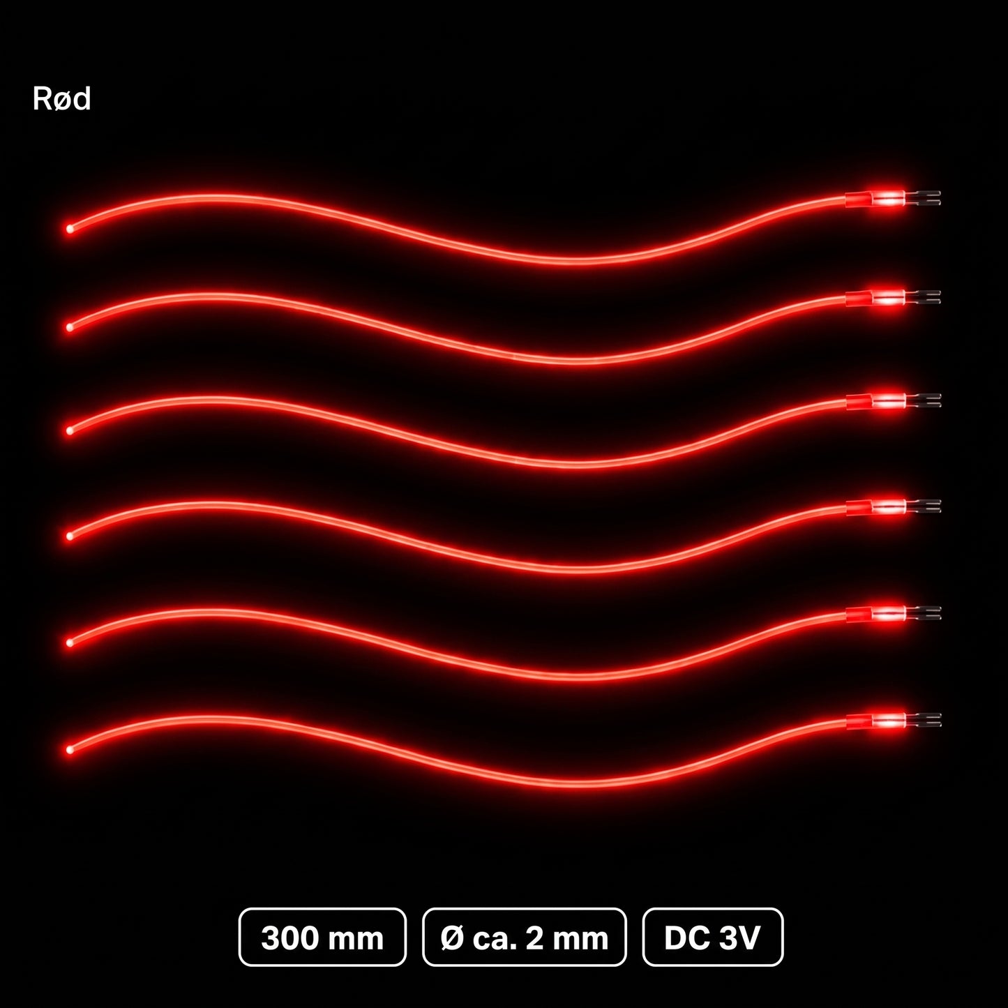 LumiNoodles fleksible LED-filamenter der kan klippes til