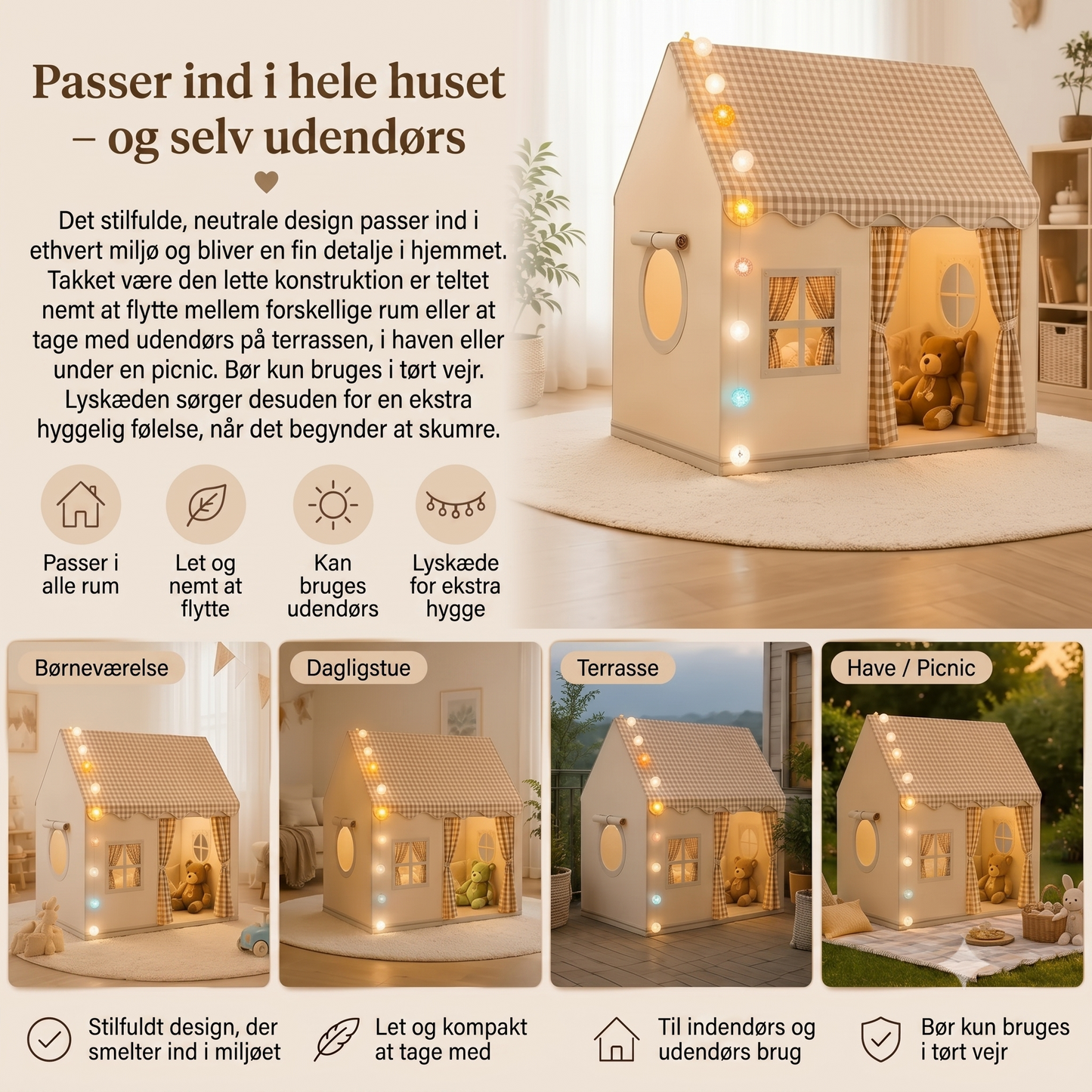 CozyHouse legetelt i husform