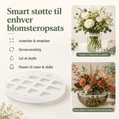 BlomFix strækbare silikone blomsterholdere, sæt med 4