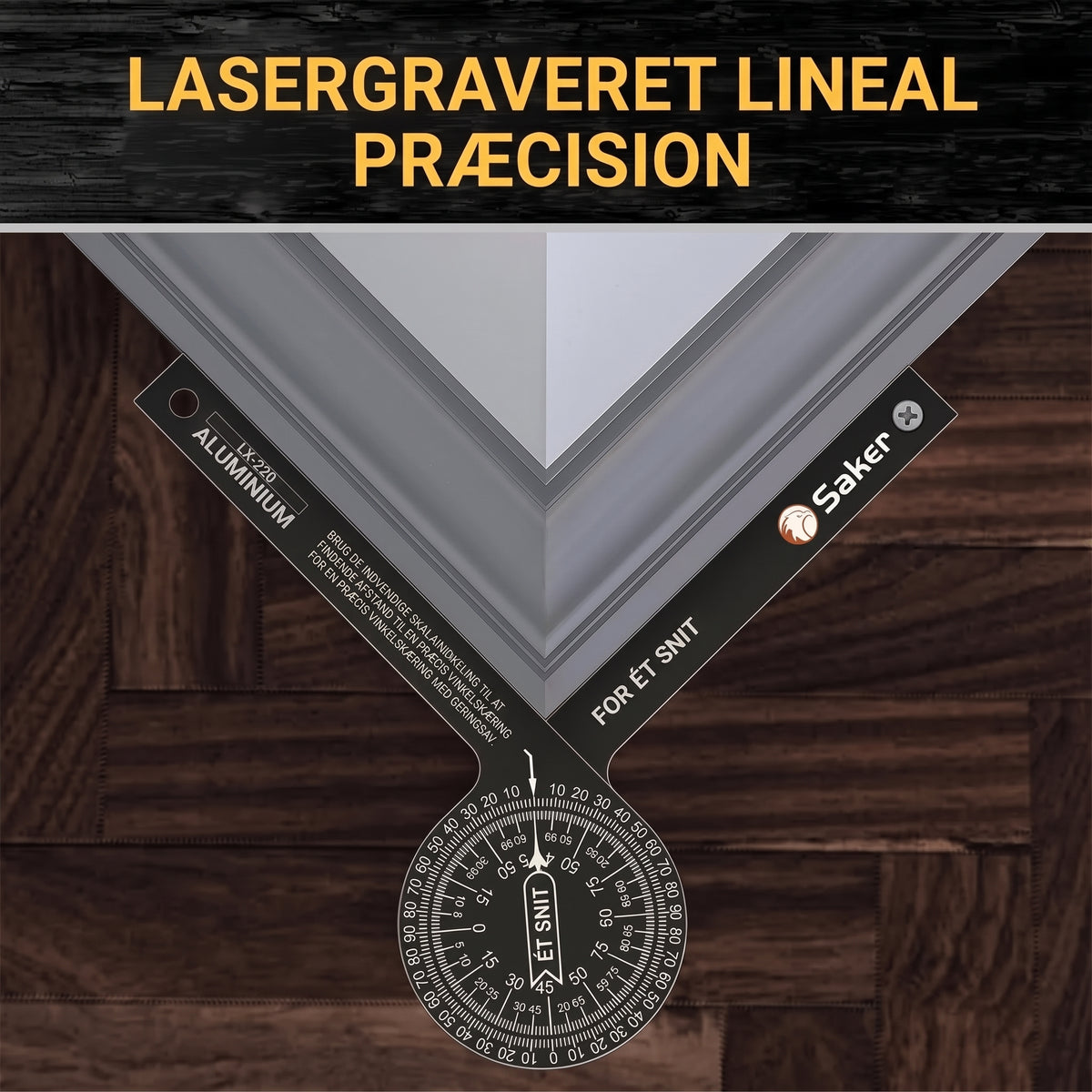 Præcisionsgradskive med lasergravering til vinkelmåling
