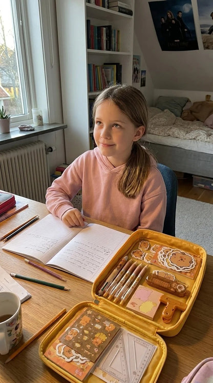 Capybara organizer skolesæt, 50 dele