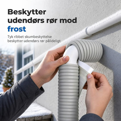 Selvklæbende rørisolering mod frost i udendørs vandrør