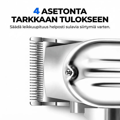 Professionel hårtrimmer med kulstofstålsklinger