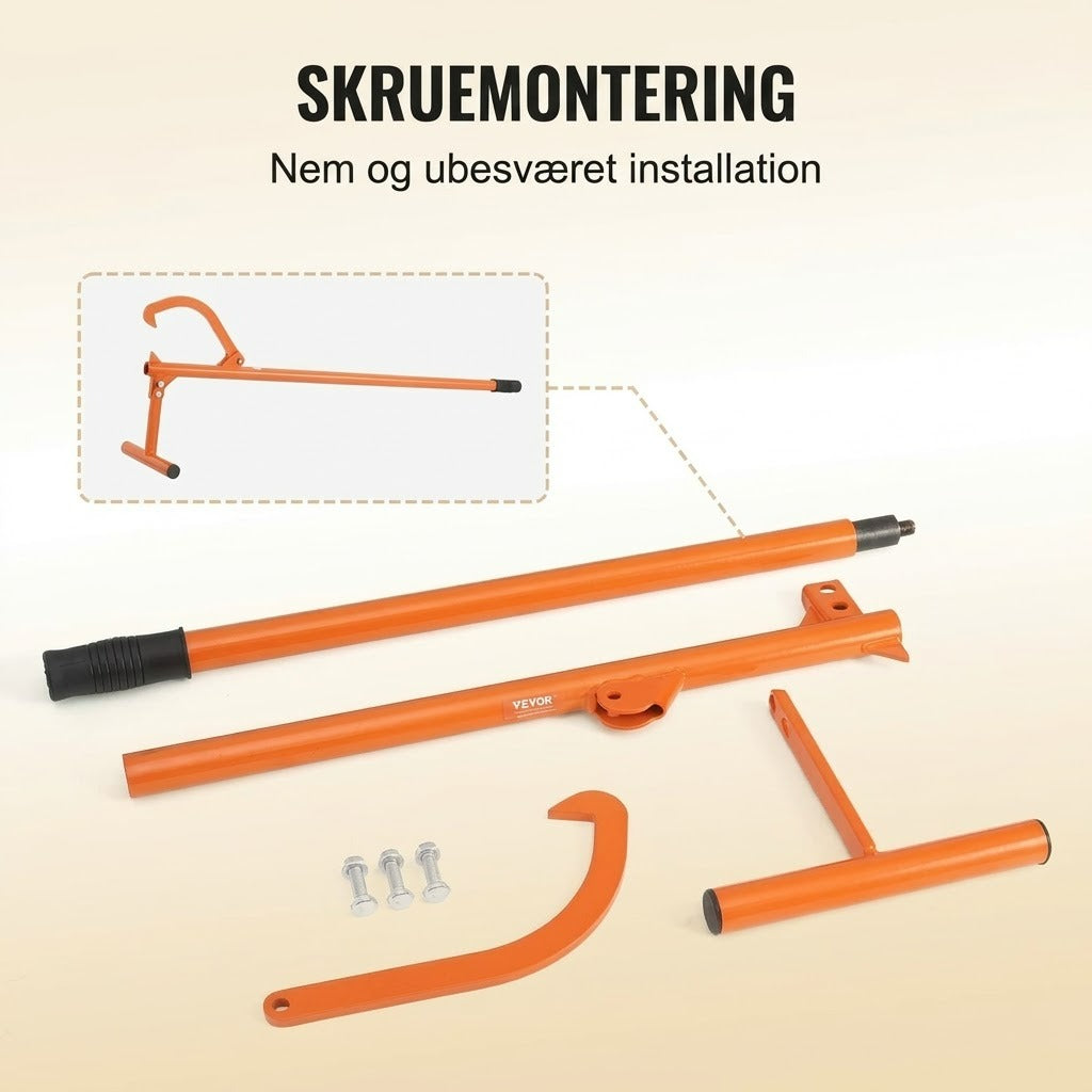Justerbar stammeløfter i kulstofstål 118 cm