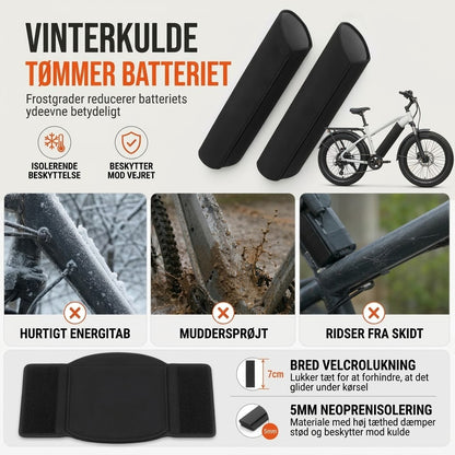 Termisk battericover til elcykel i 5 mm neopren