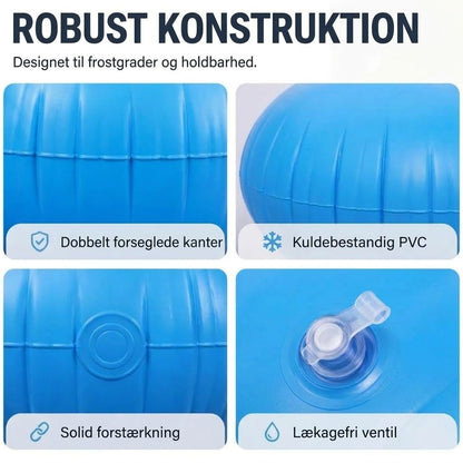 Rund oppustelig vinterpude til swimmingpools