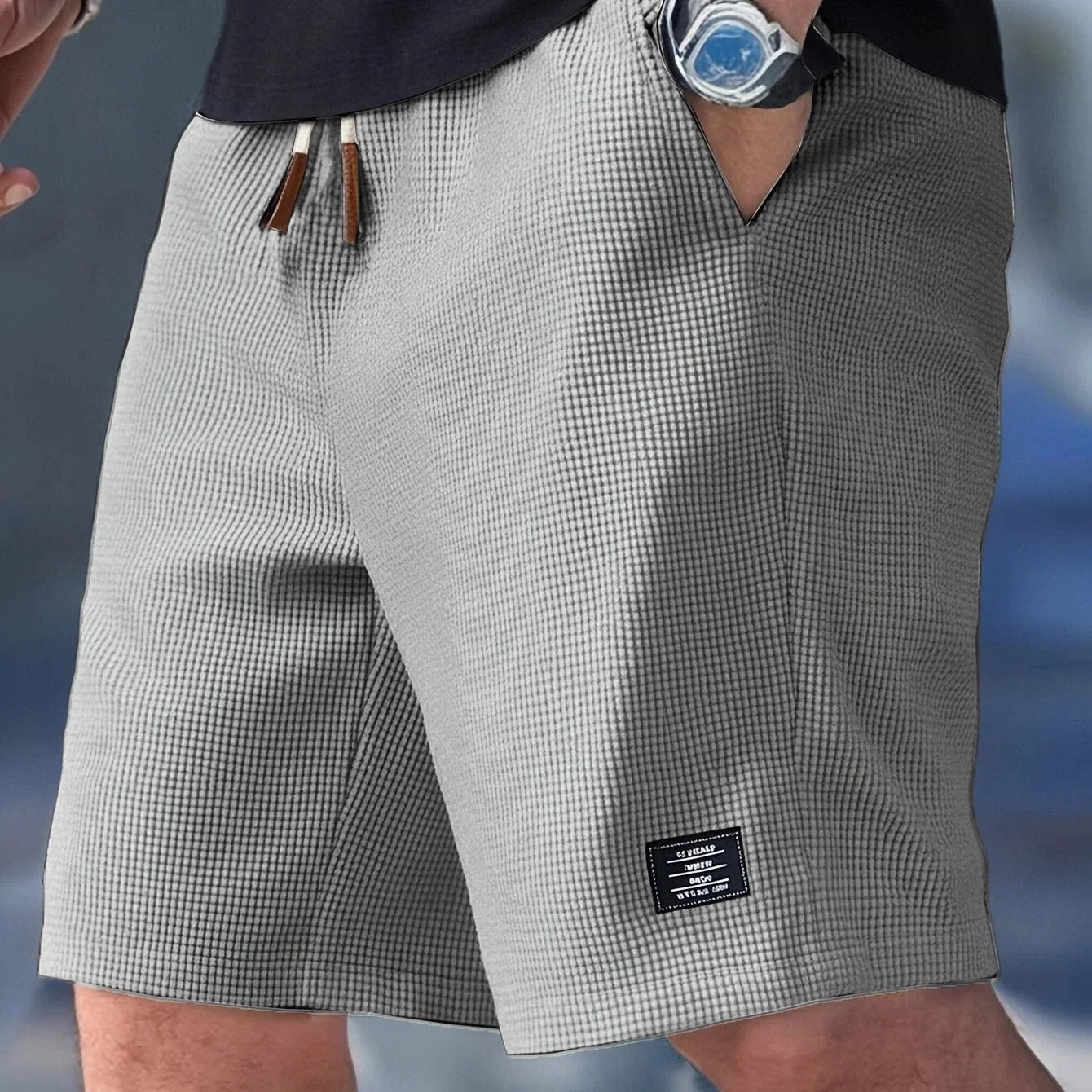Herre sommershorts med elastisk talje