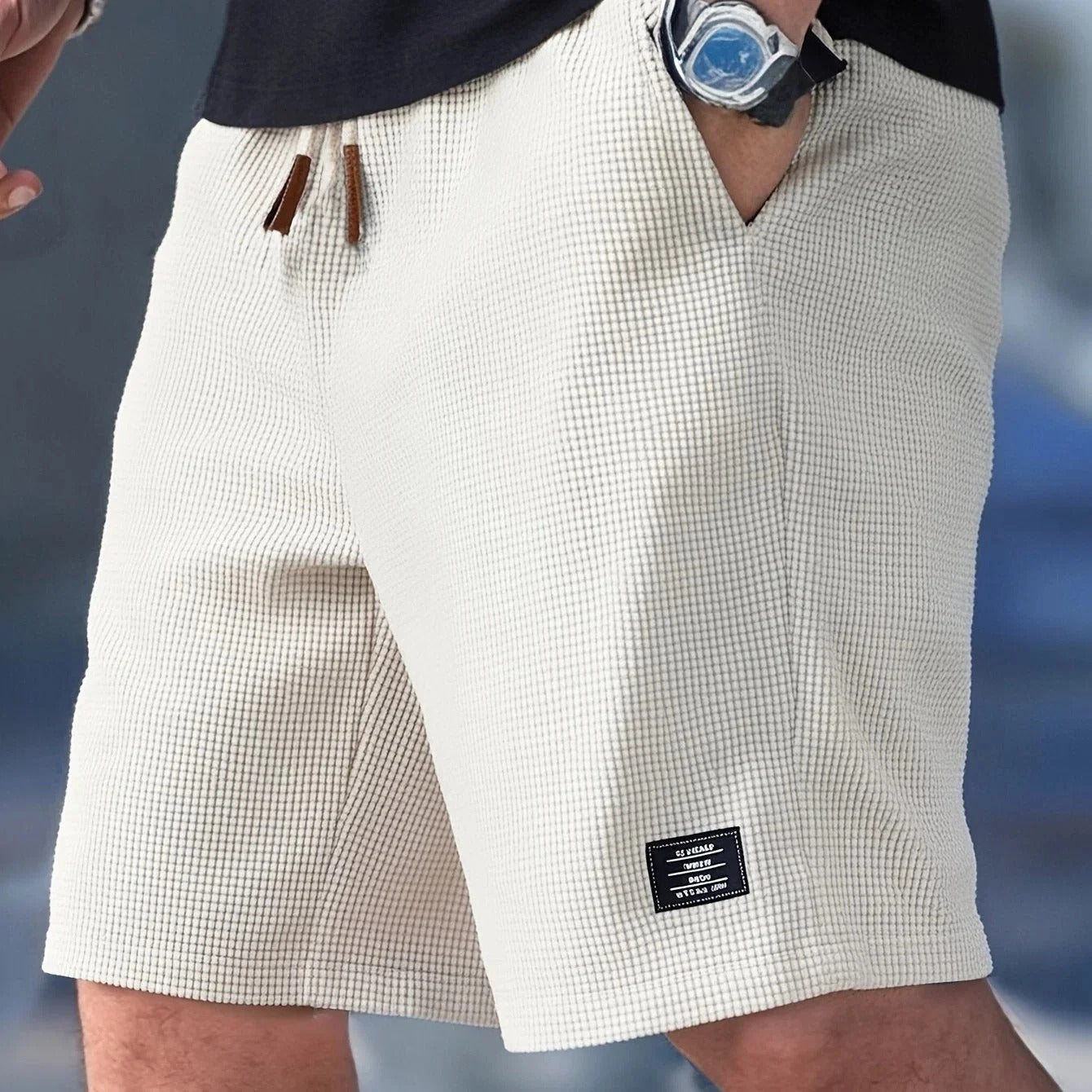Herre sommershorts med elastisk talje