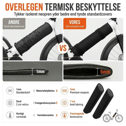 Termisk battericover til elcykel i 5 mm neopren