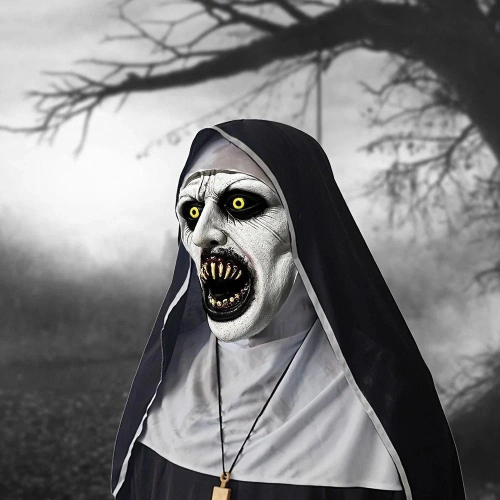Uhyggelig nonnemaske til Halloween