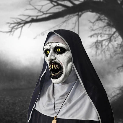 Uhyggelig nonnemaske til Halloween