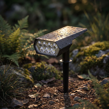 Solcellelampe til haven