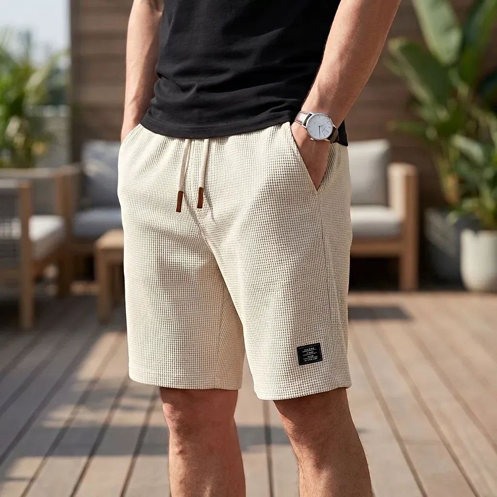 Herre sommershorts med elastisk talje