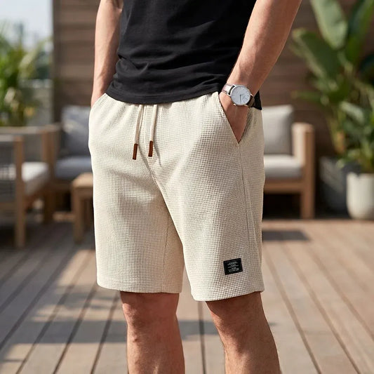 Herre sommershorts med elastisk talje