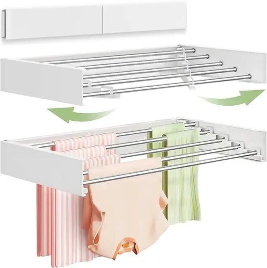Pladsbesparende AirFold-tørrestativ