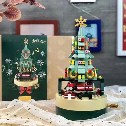 Bevægelig juletræ af byggesten
