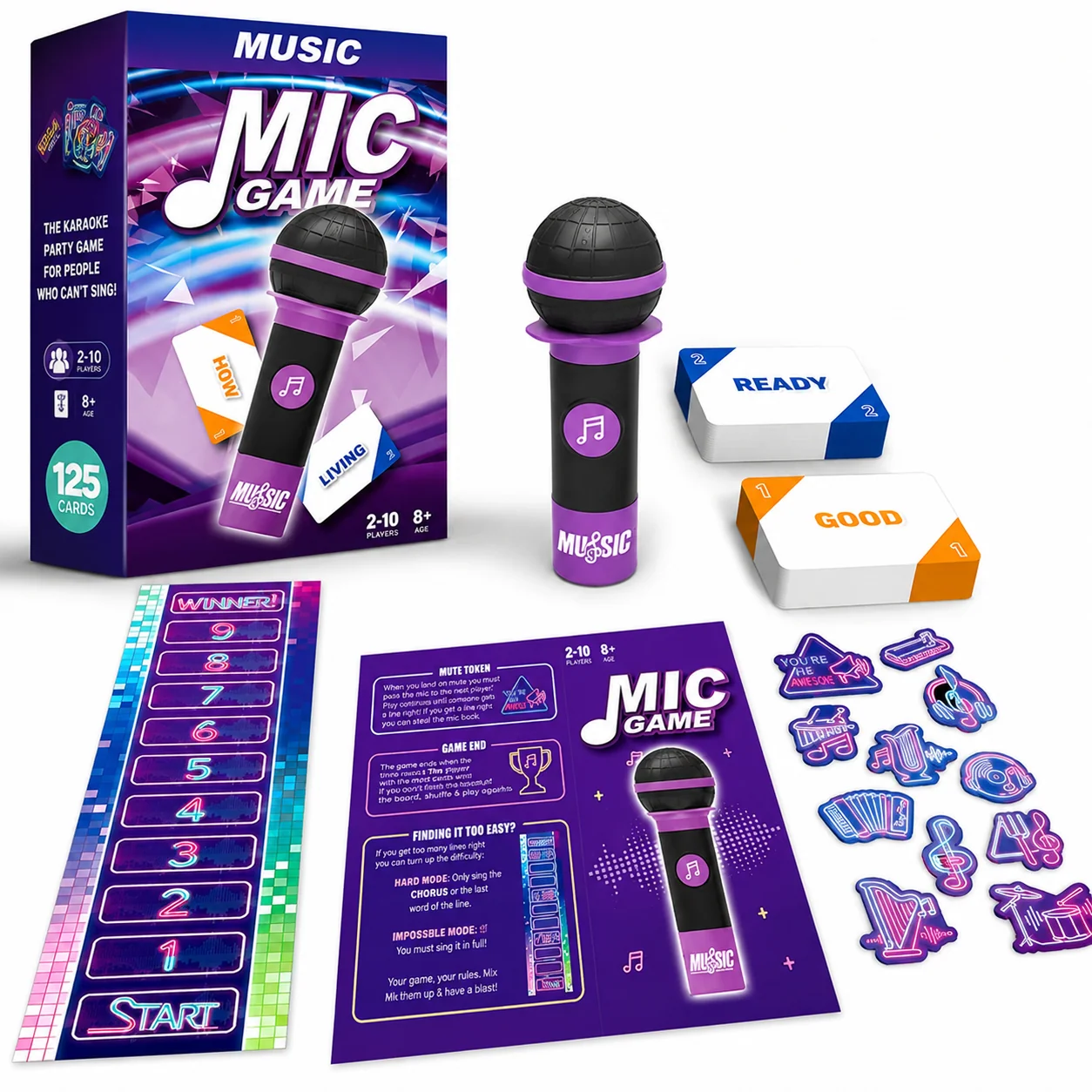 Music Mic Game-selskabsspil med mikrofon