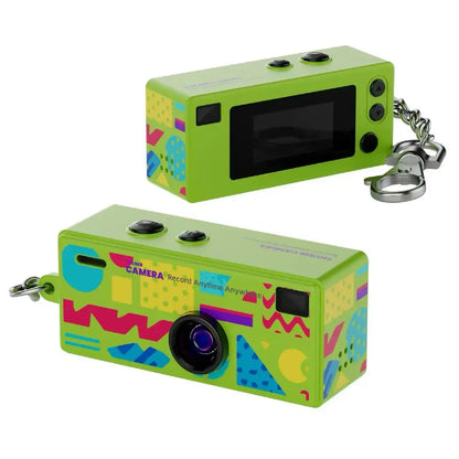 Retro mini kamera nøglering med 1080p HD optagelse
