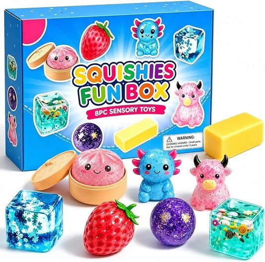 Squishy Fun Box mystery box med 8 squishies