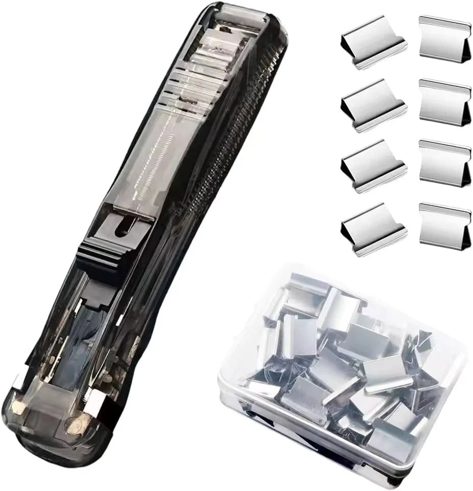 Bindeclypsmaskine med 50 clips