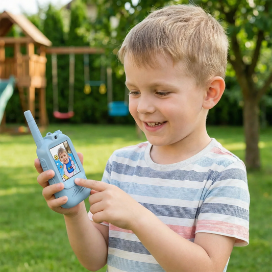 Video walkie talkies til børn sæt med 2 stk.