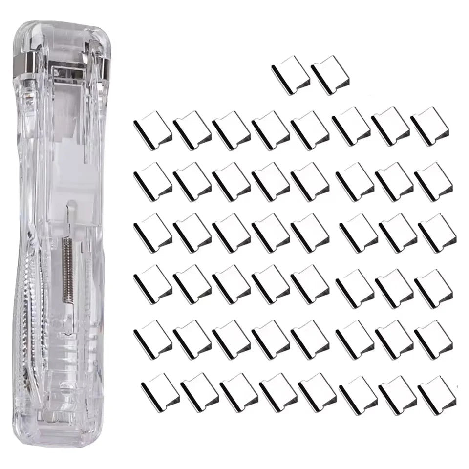 Bindeclypsmaskine med 50 clips