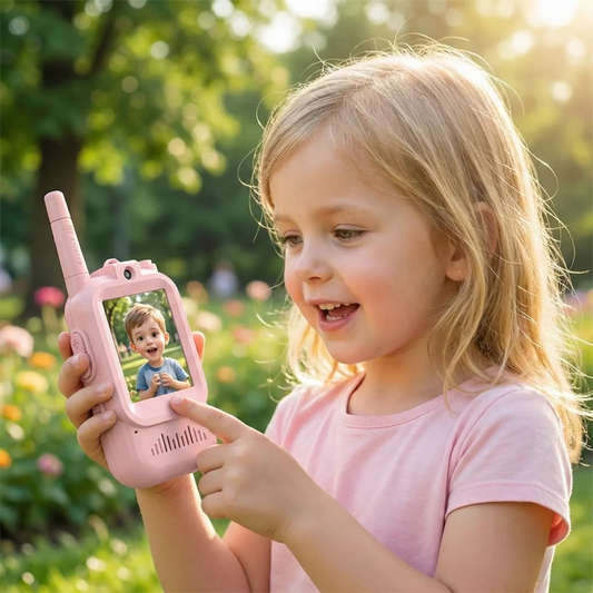 Video walkie talkies til børn sæt med 2 stk.