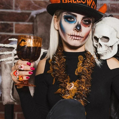 Sæt med 50 Halloween LED-ringe