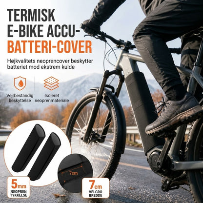 Termisk battericover til elcykel i 5 mm neopren