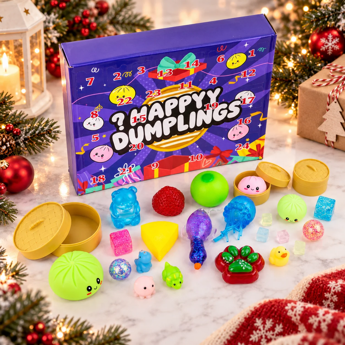 Stor squishy-adventskalender 2026