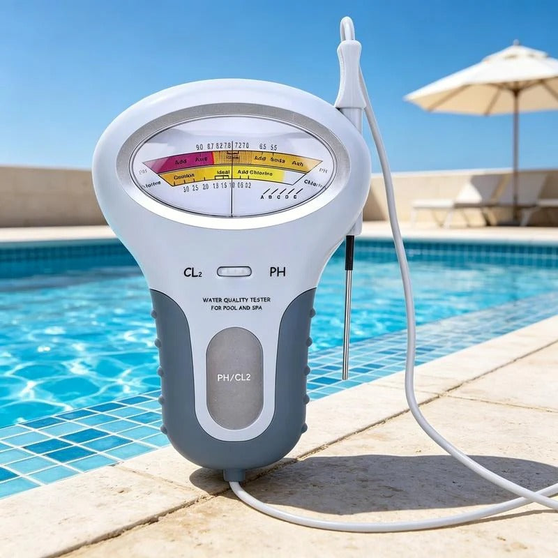 Digital swimmingpool-tester til pH og klor