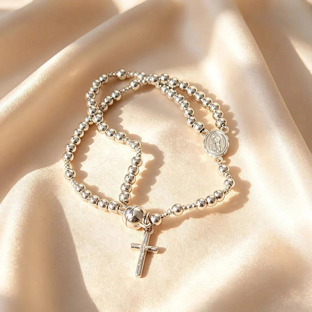 Religiøst rosenkransarmbånd