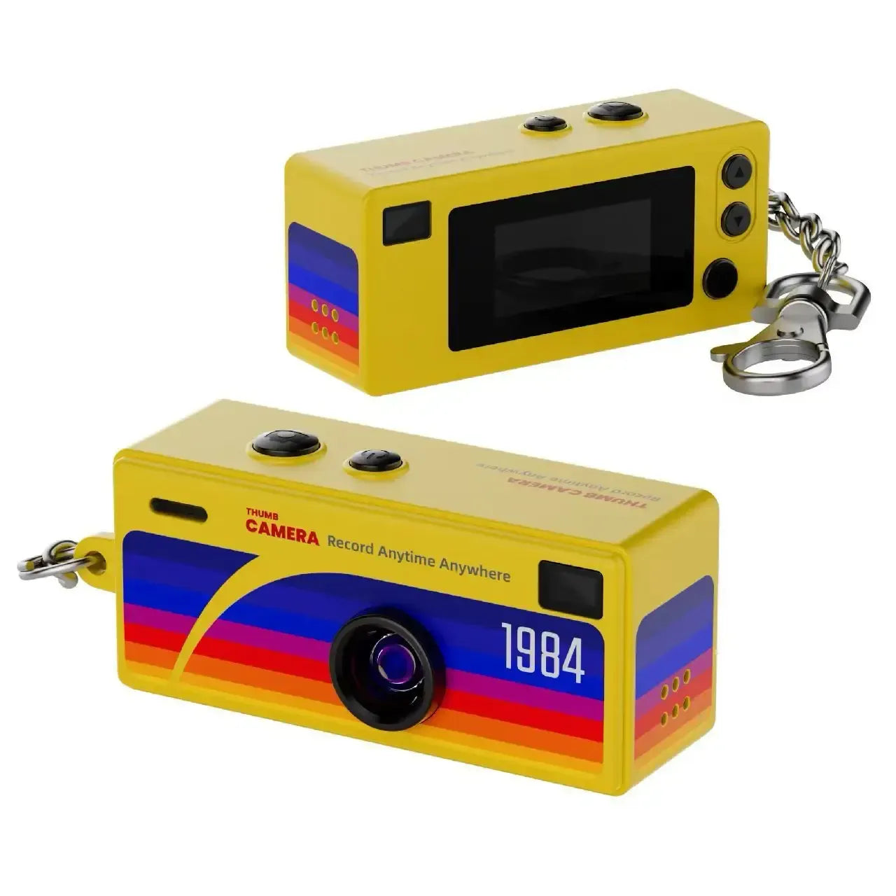 Retro mini kamera nøglering med 1080p HD optagelse