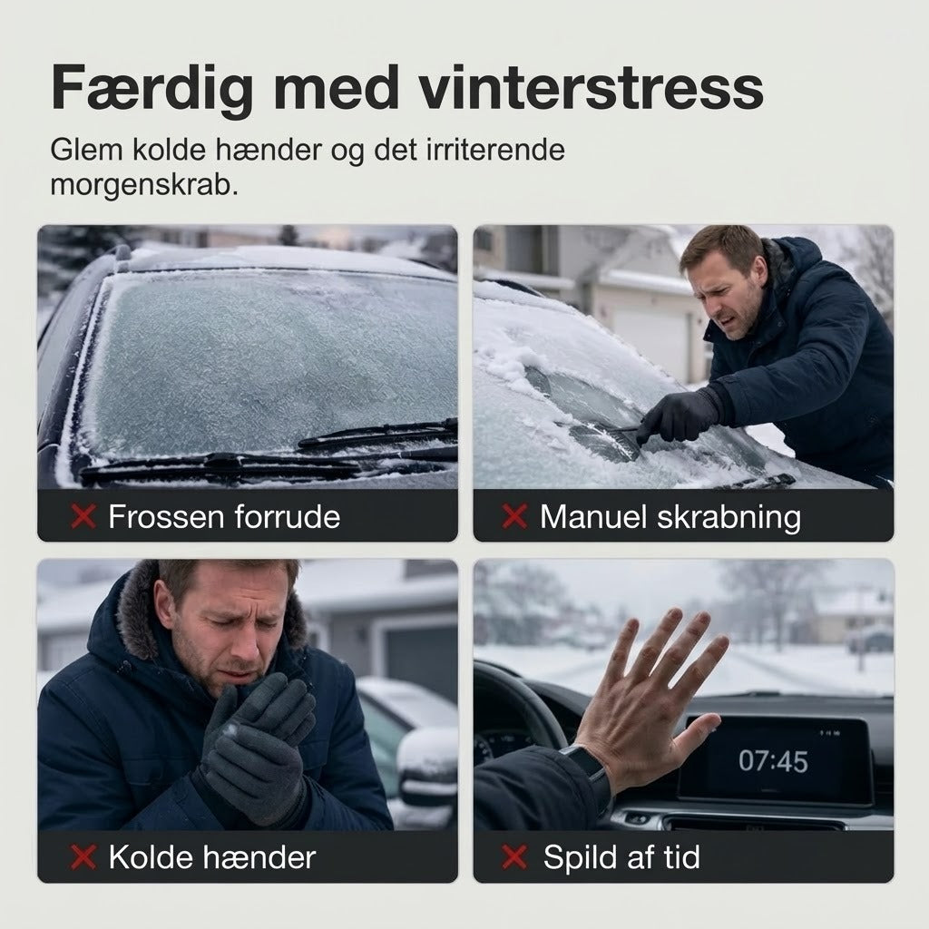 Magnetisk vandtæt forrudebeskytter mod sol og sne