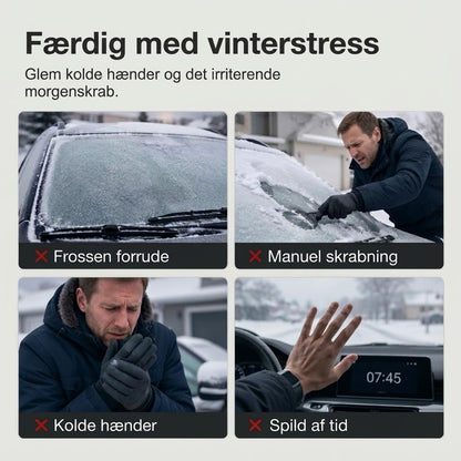 Magnetisk vandtæt forrudebeskytter mod sol og sne