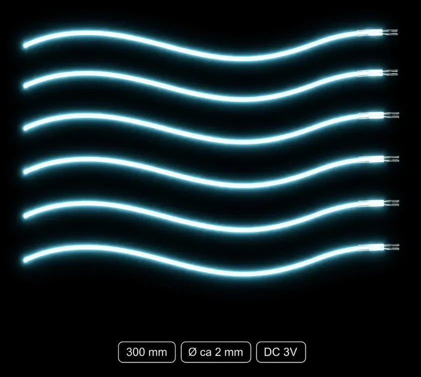 LumiNoodles fleksible LED-filamenter der kan klippes til