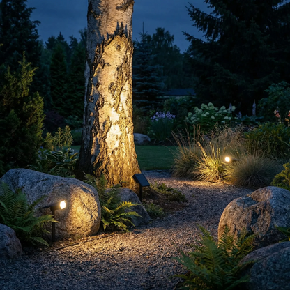 Solcellelampe til haven