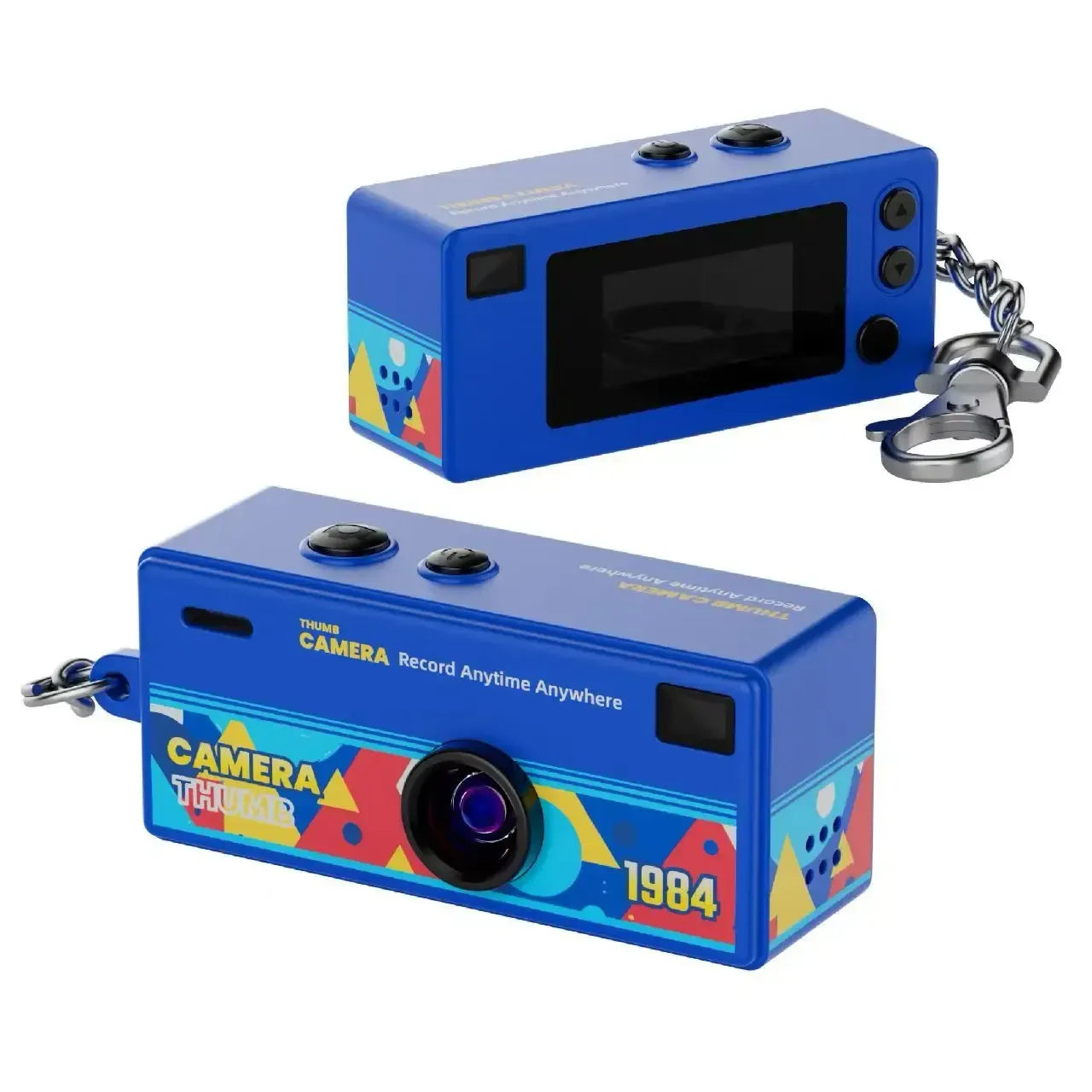 Retro mini kamera nøglering med 1080p HD optagelse