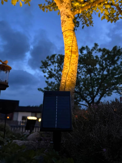 Solcellelampe til haven